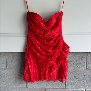 Red Lace Fashion Nova Dress